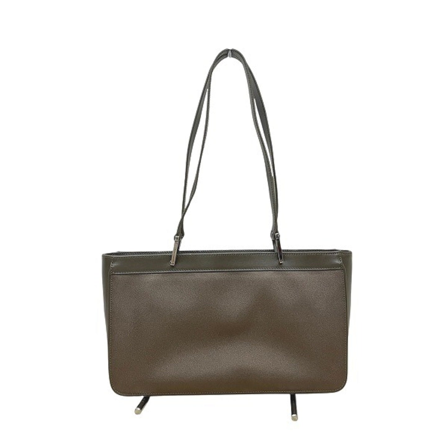 Gucci Khaki Leather Canvas Handbag Shoulder Bag