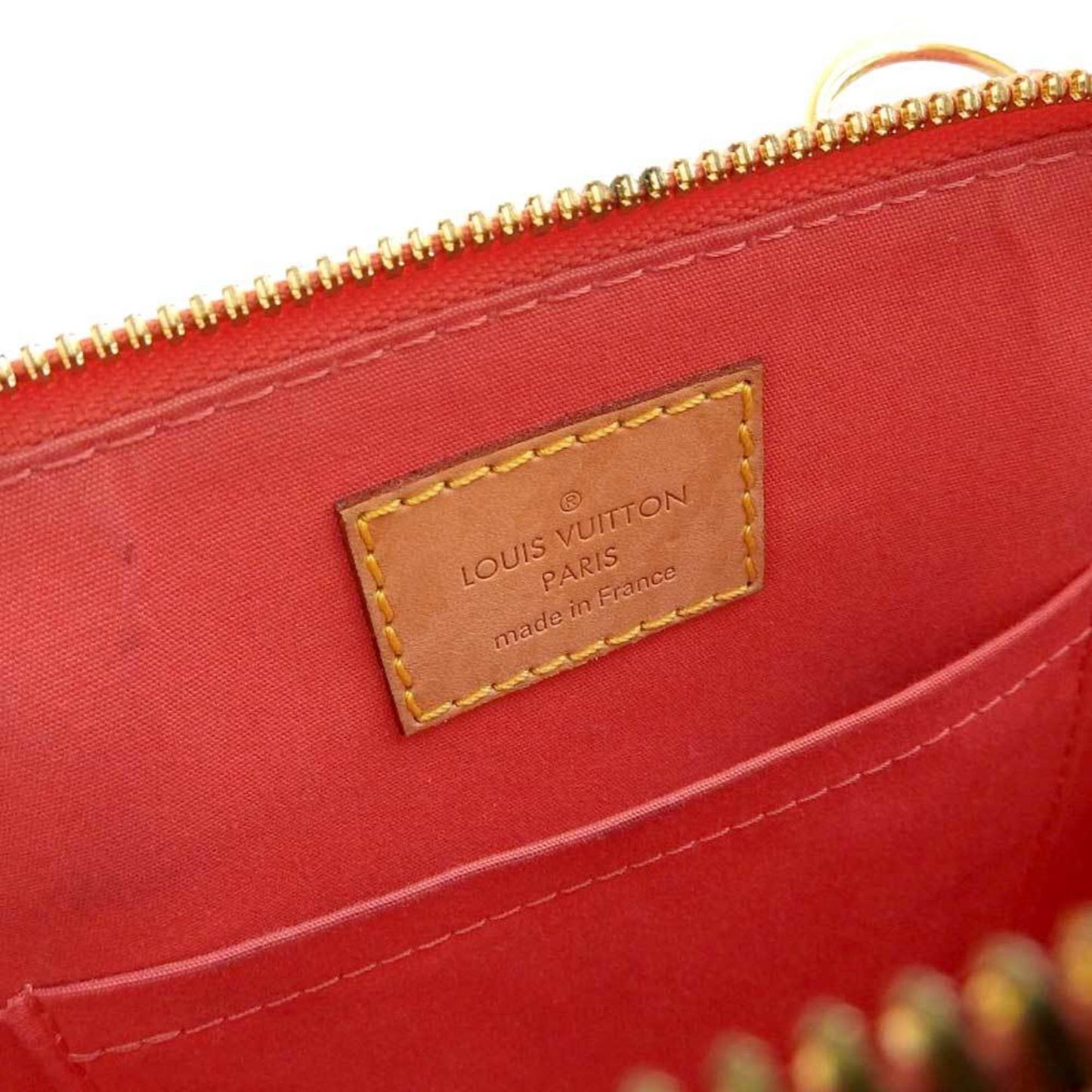 Louis Vuitton Rose Litchi Monogram Vernis Handbag Shoulder Bag
