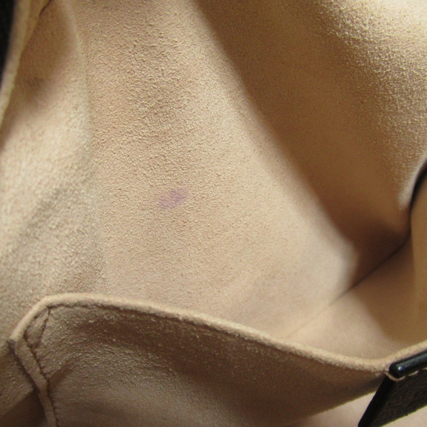 Gucci Beige Black Gg Canvas Leather Shoulder Bag