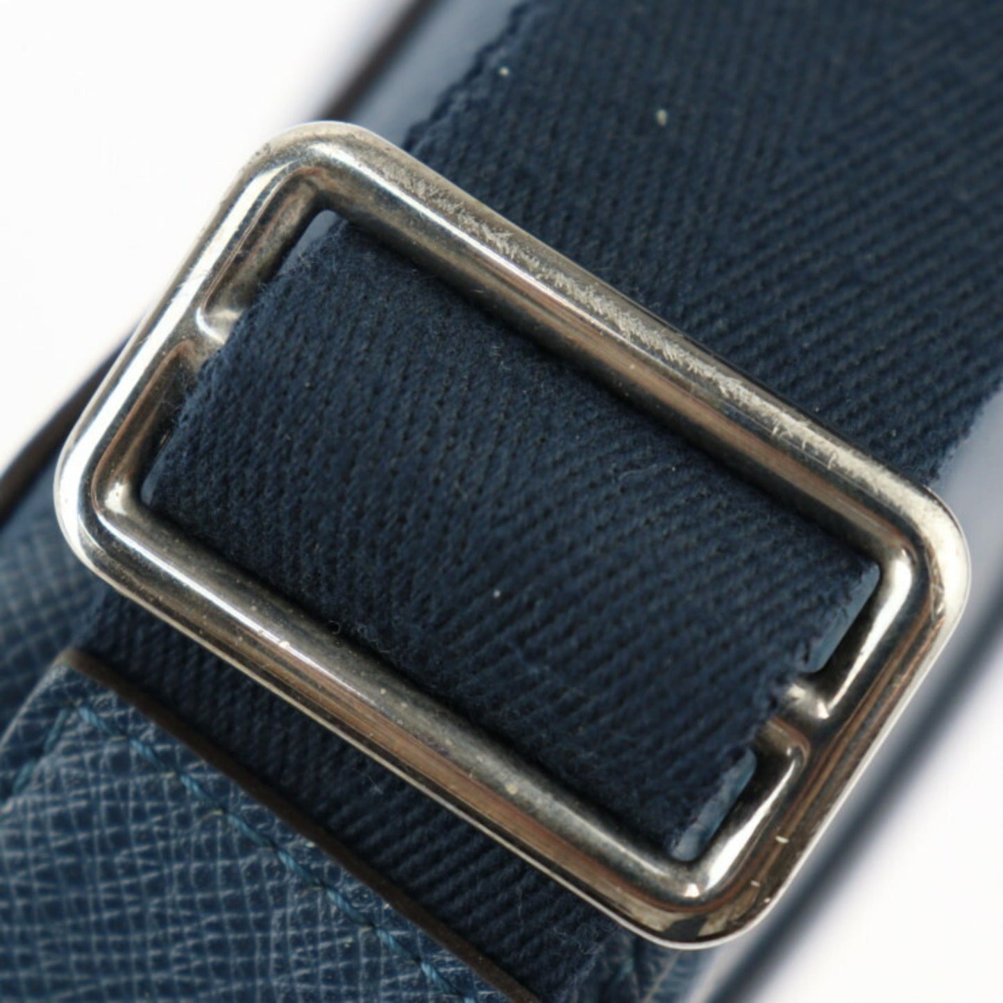 Louis Vuitton Navy Blue Taiga Leather Shoulder Bag