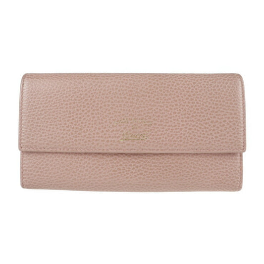 Gucci Gucci Swing Pink Leather Wallet (Bi-Fold) ()