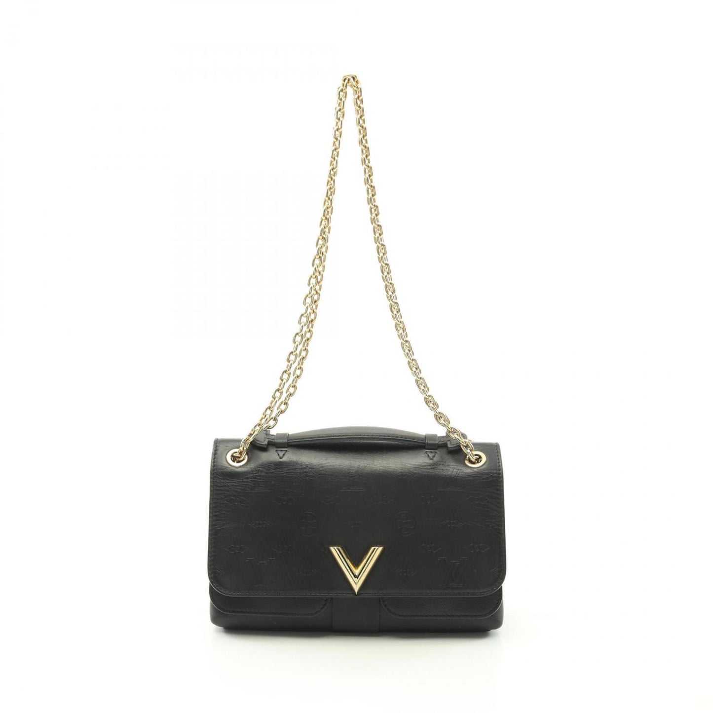 Louis Vuitton Black Noir Leather Shoulder Bag