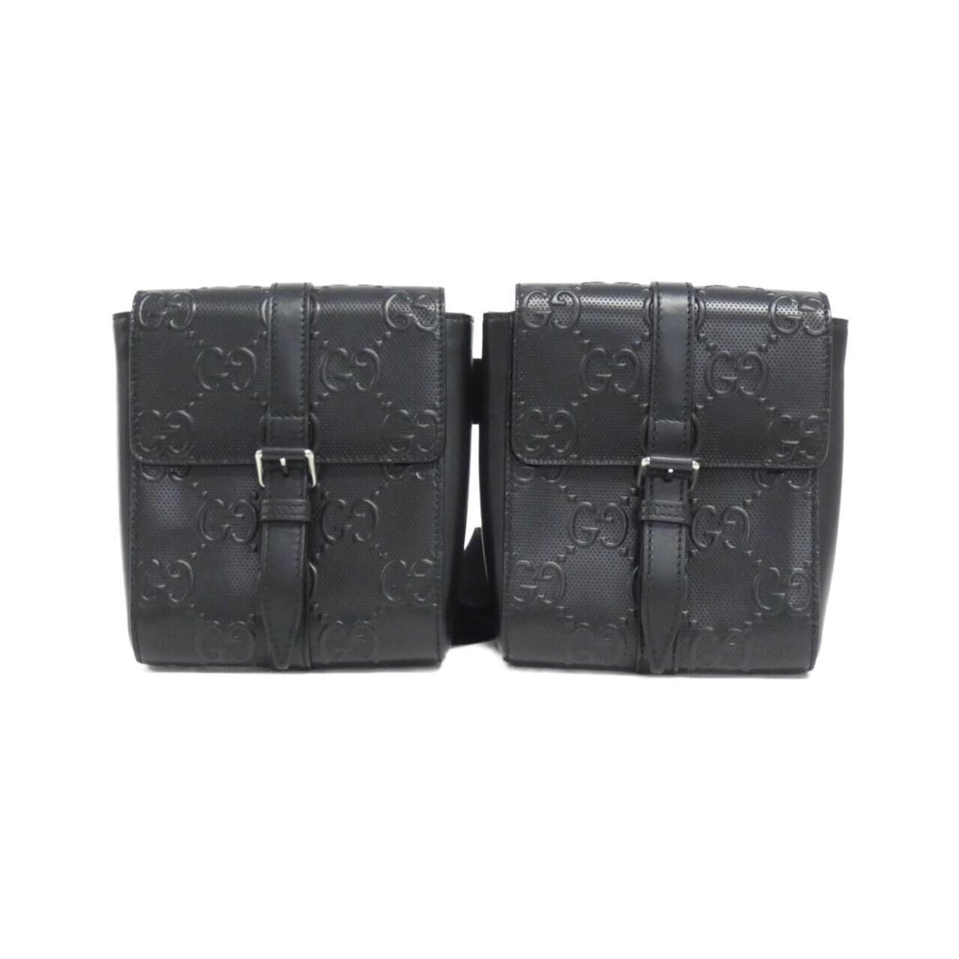 Gucci Black Embossed Fanny Pack ()