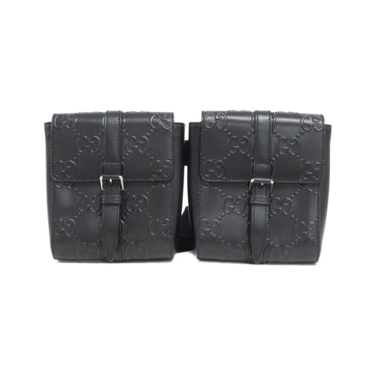 Gucci Black Embossed Fanny Pack ()