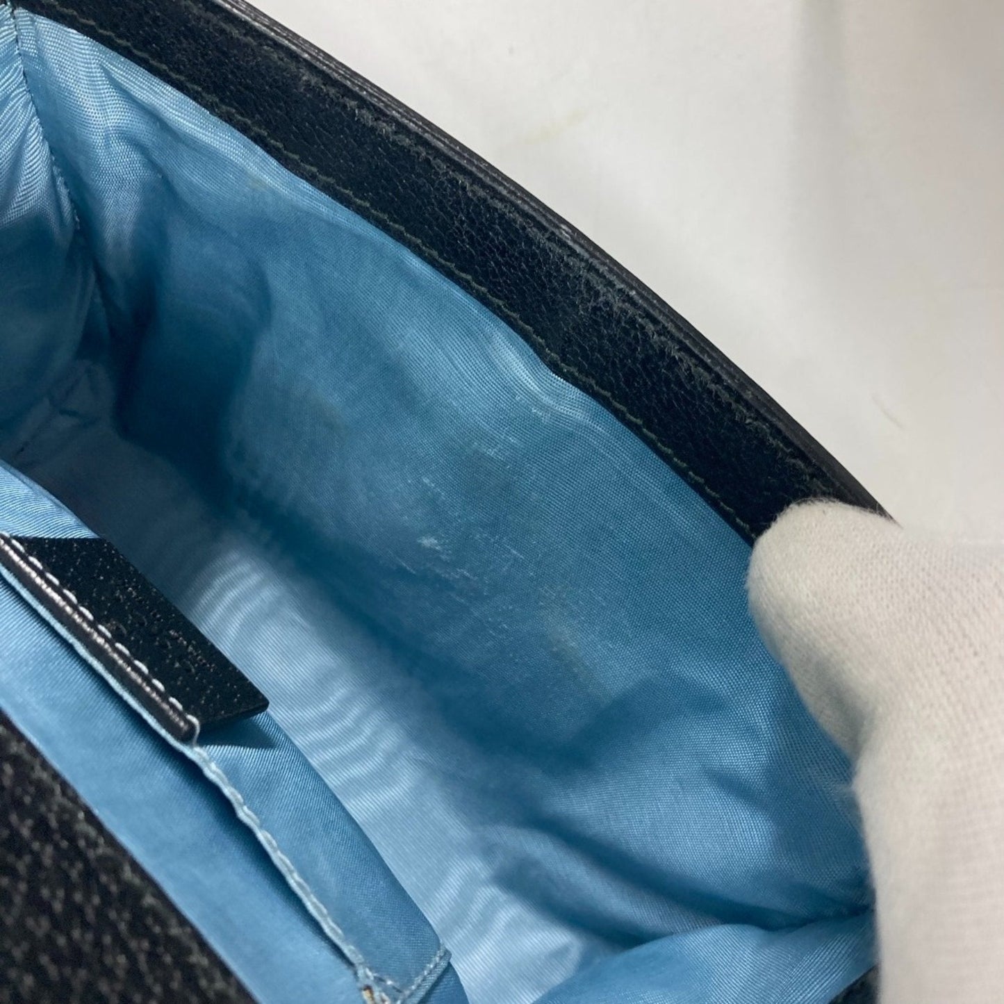 Gucci Black Leather Shoulder Bag