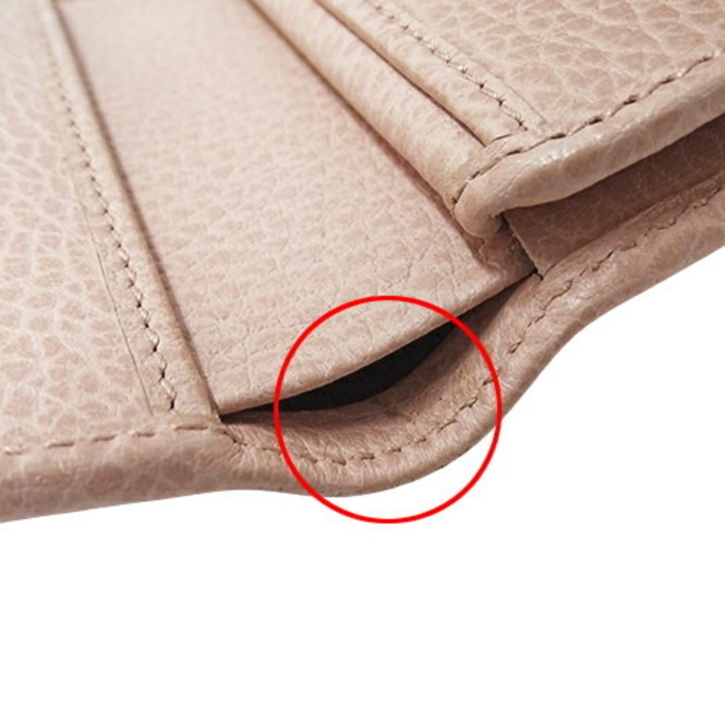 Gucci Pink Leather Wallet (Tri-Fold)