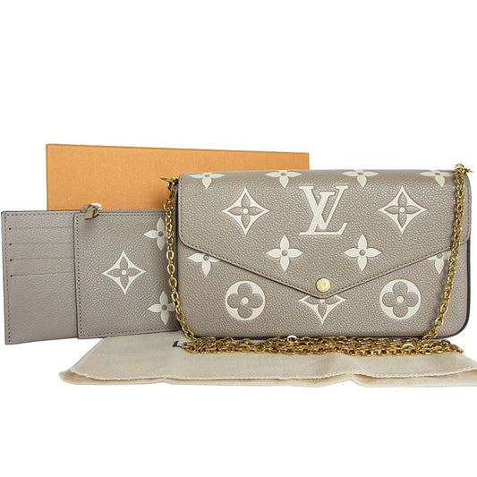 Louis Vuitton Grayish Monogram Empreinte Pochette Shoulder Bag ()