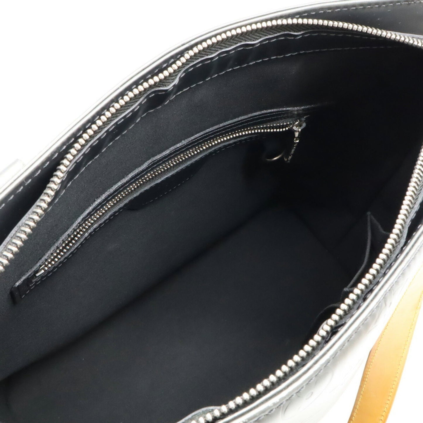 Louis Vuitton Monogram Mat Black Noir Leather Shoulder Bag Tote Bag