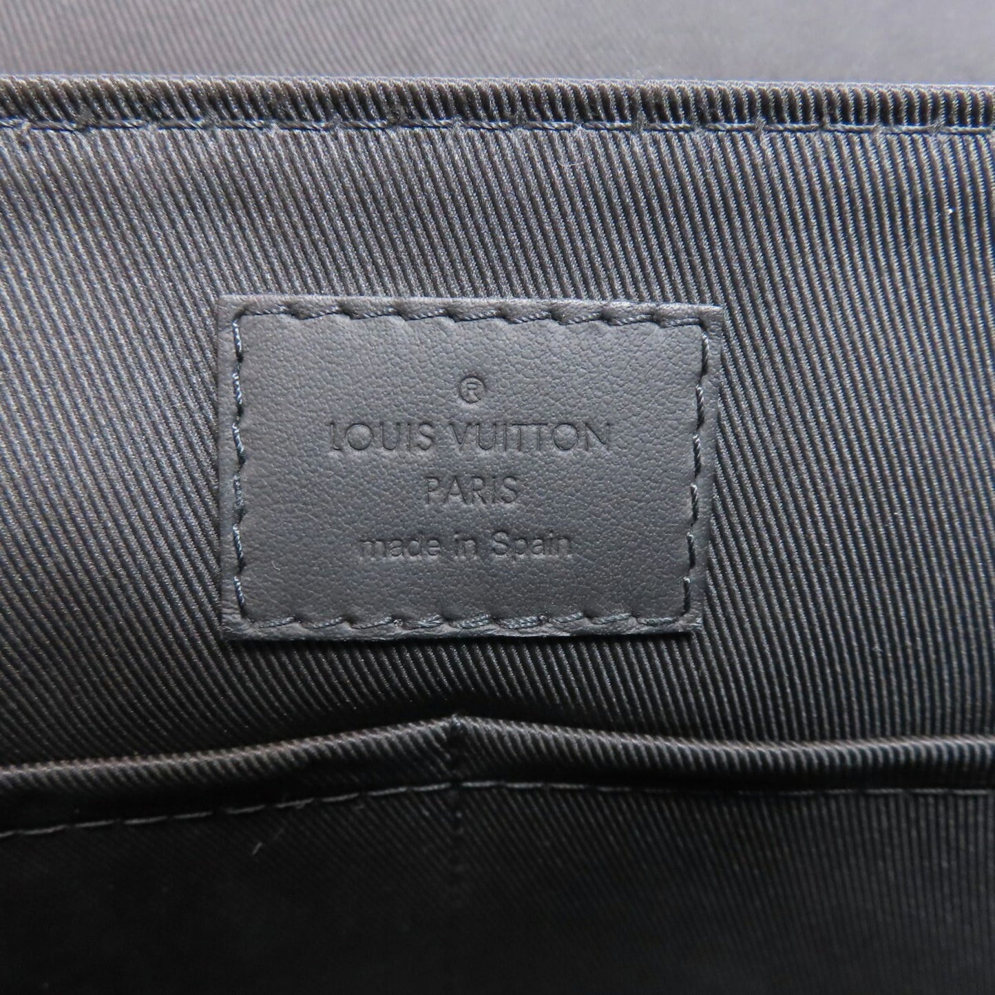 Louis Vuitton Black Leather Shoulder Bag