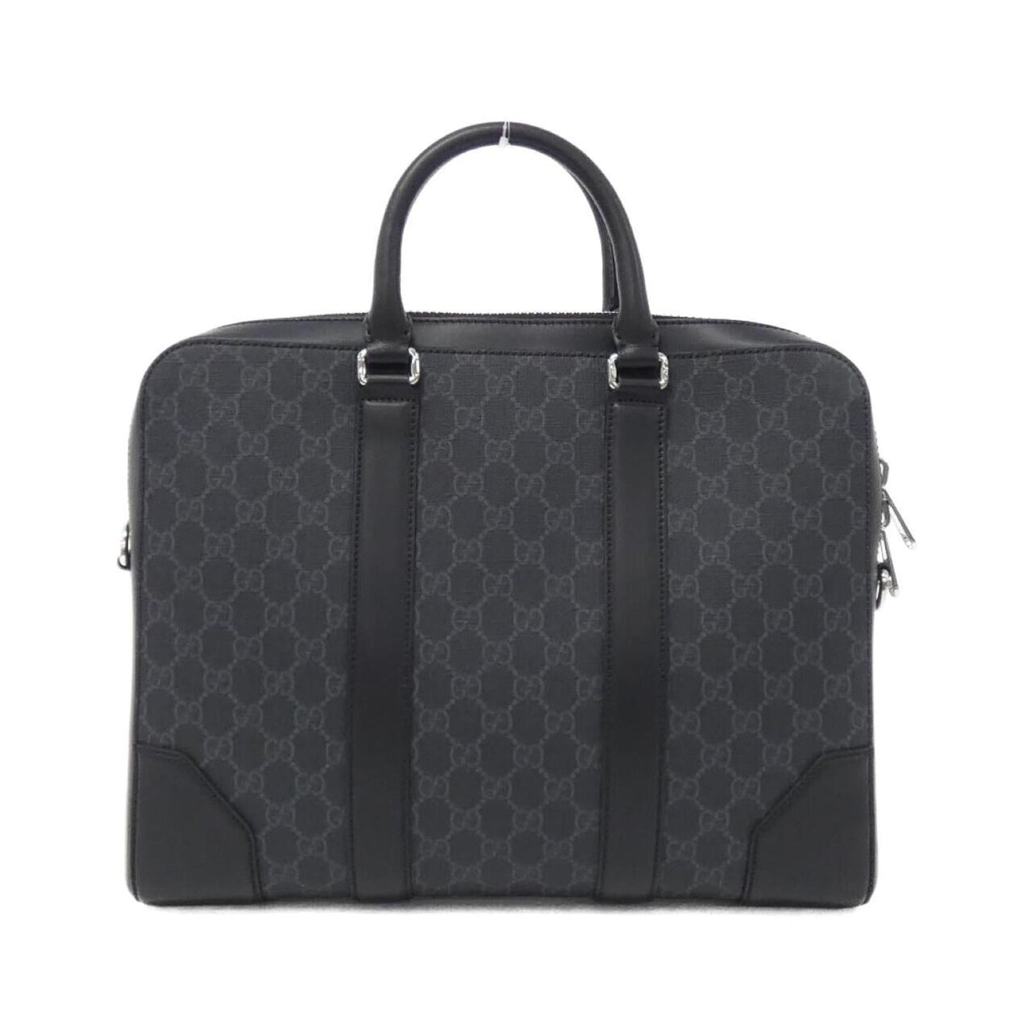 Gucci Black Gray Gg Supreme Briefcase