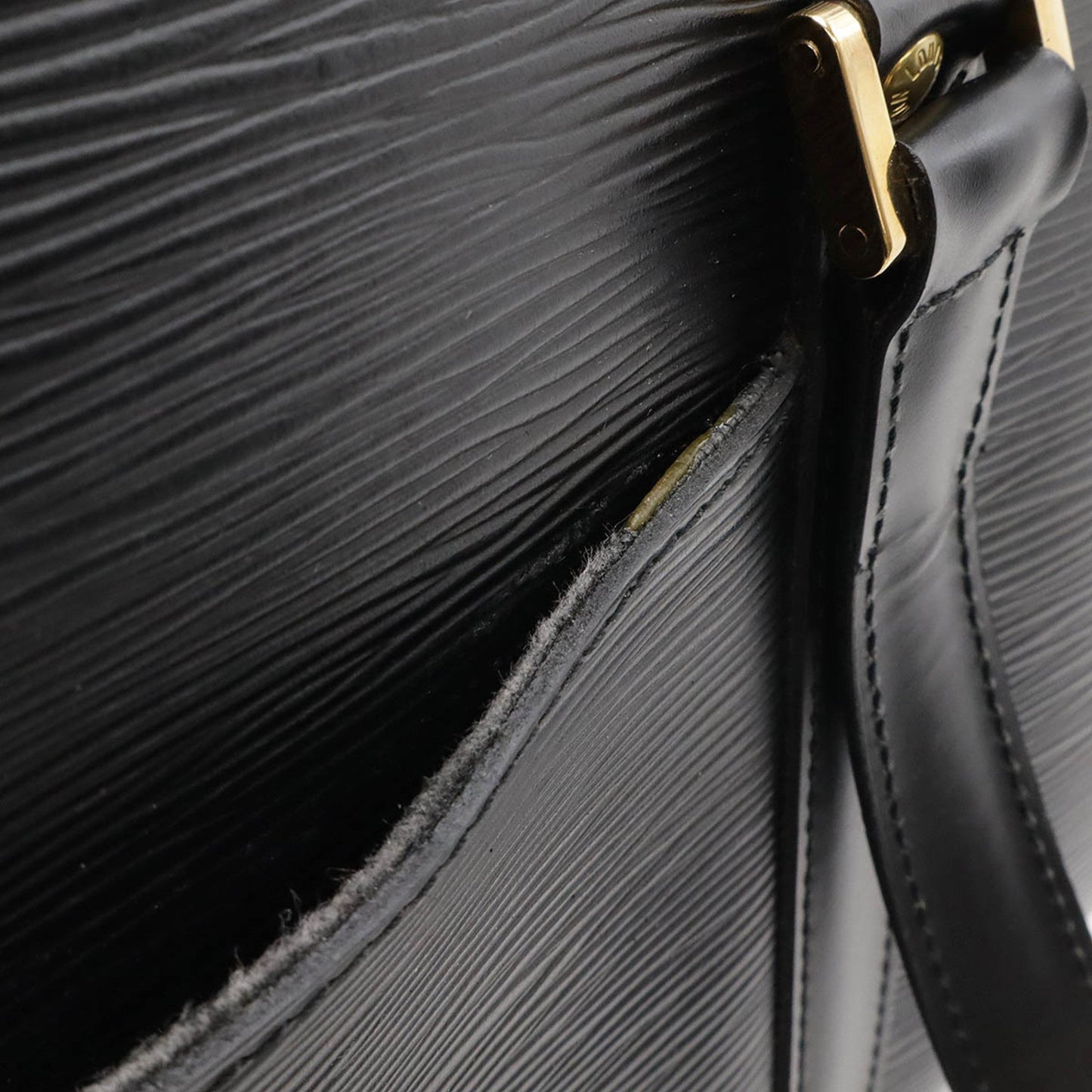 Louis Vuitton Noir Epi Leather Boston Bag Shoulder Bag