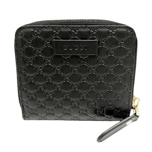 Gucci Black Leather Long Wallet (Bi-Fold) ()