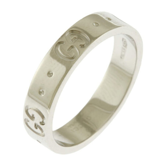 Gucci Silver White Gold (18K) Band Ring ()