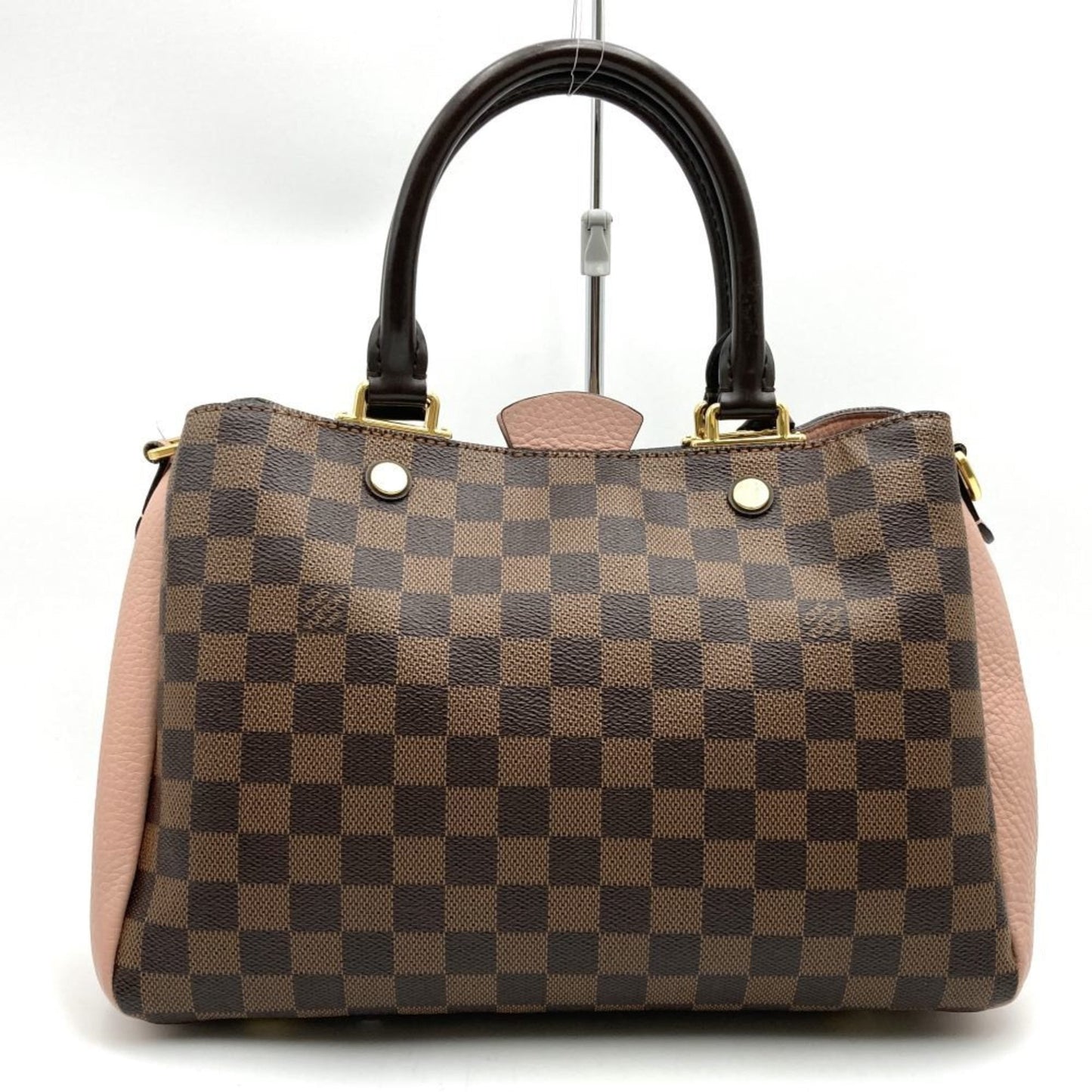 Louis Vuitton Brown Damier Canvas Leather Handbag Shoulder Bag