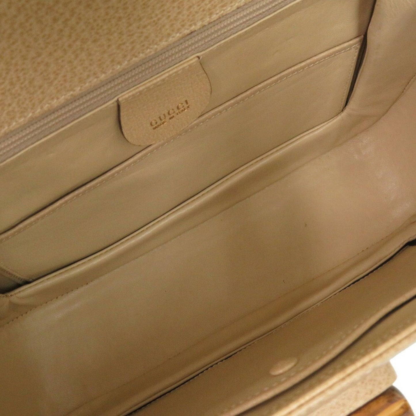 Gucci Beige Leather Handbag Shoulder Bag