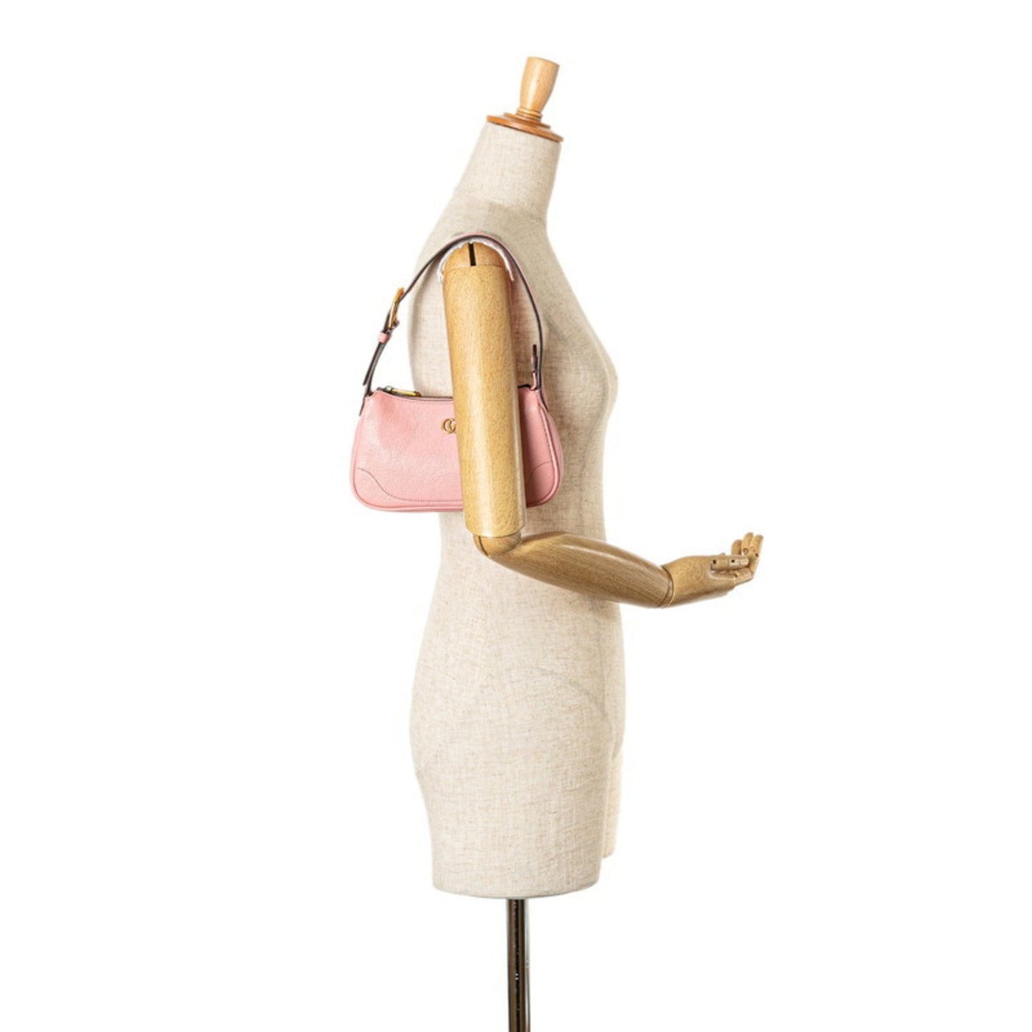 Gucci Pink Leather Shoulder Bag