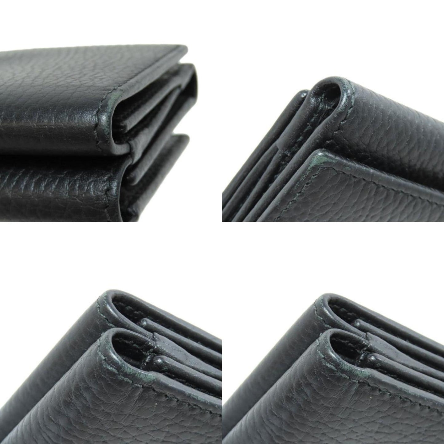 Gucci Black Leather Wallet (Tri-Fold)