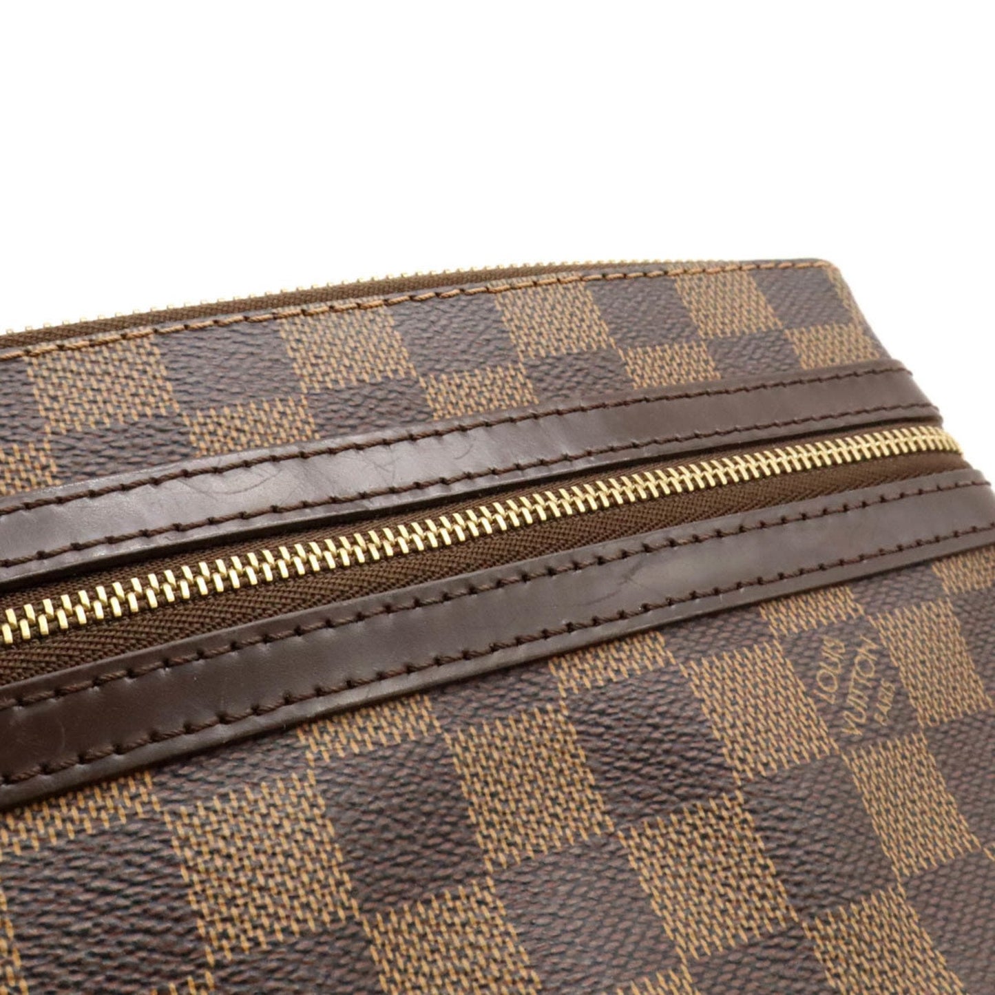 Louis Vuitton Brown Pvc Pochette Shoulder Bag