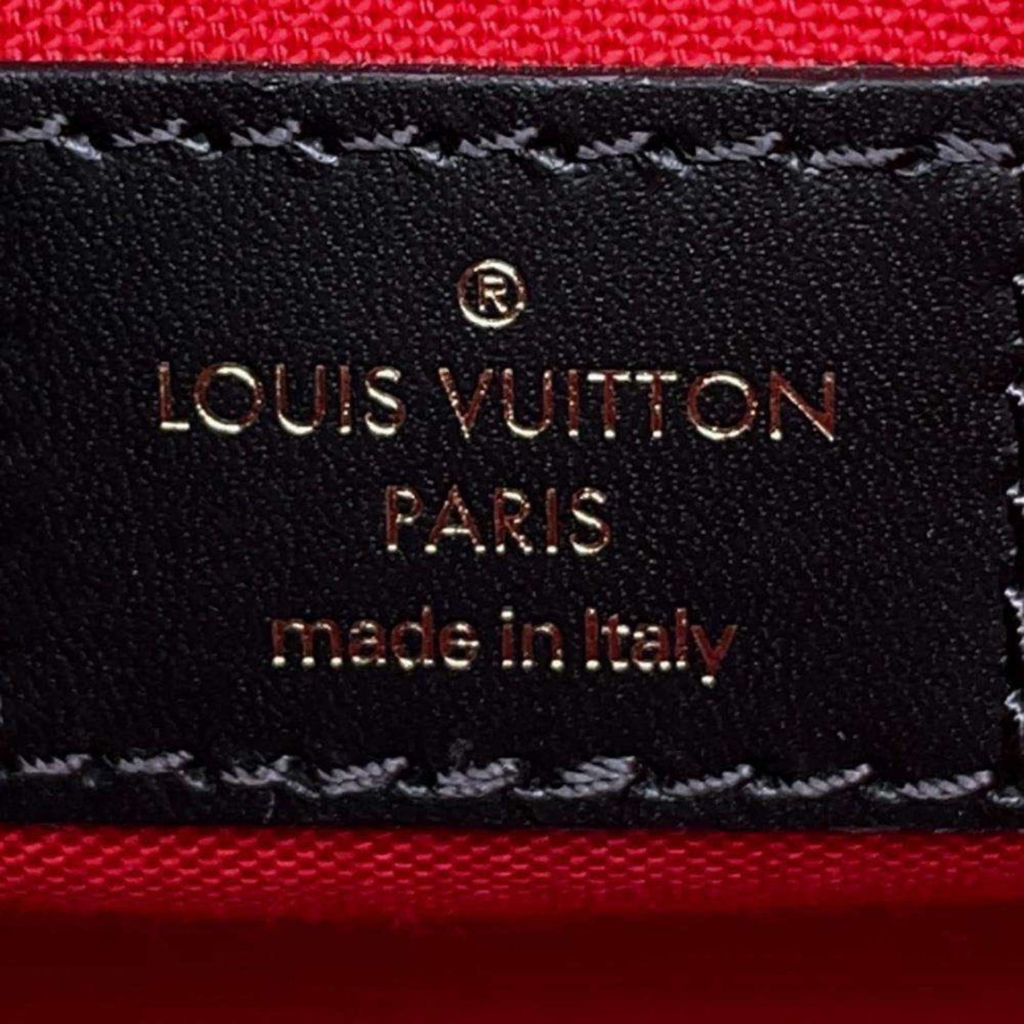 Louis Vuitton Brown Red Color Monogram Reverse Handbag Shoulder Bag