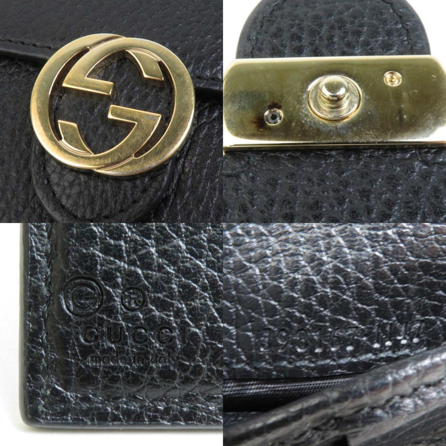 Gucci Black Leather Wallet (Bi-Fold)