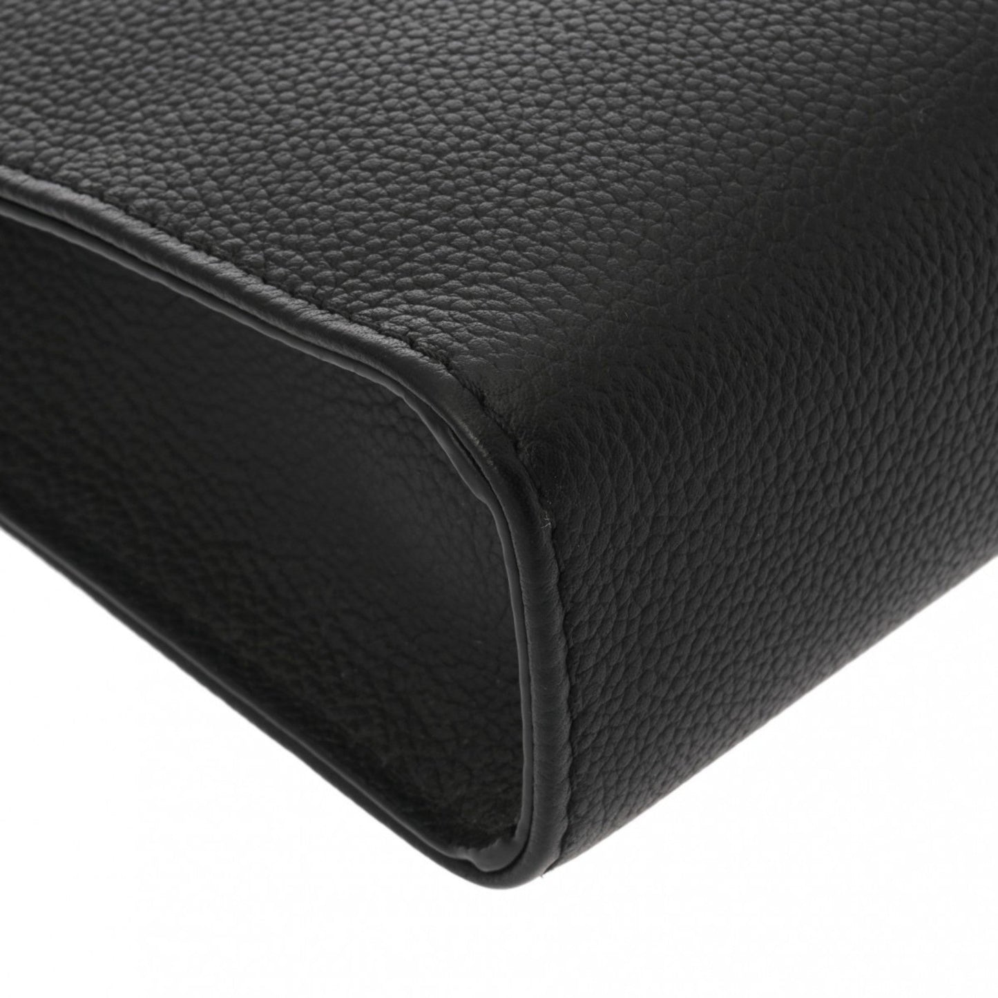 Louis Vuitton Noir Leather Pouch Shoulder Bag