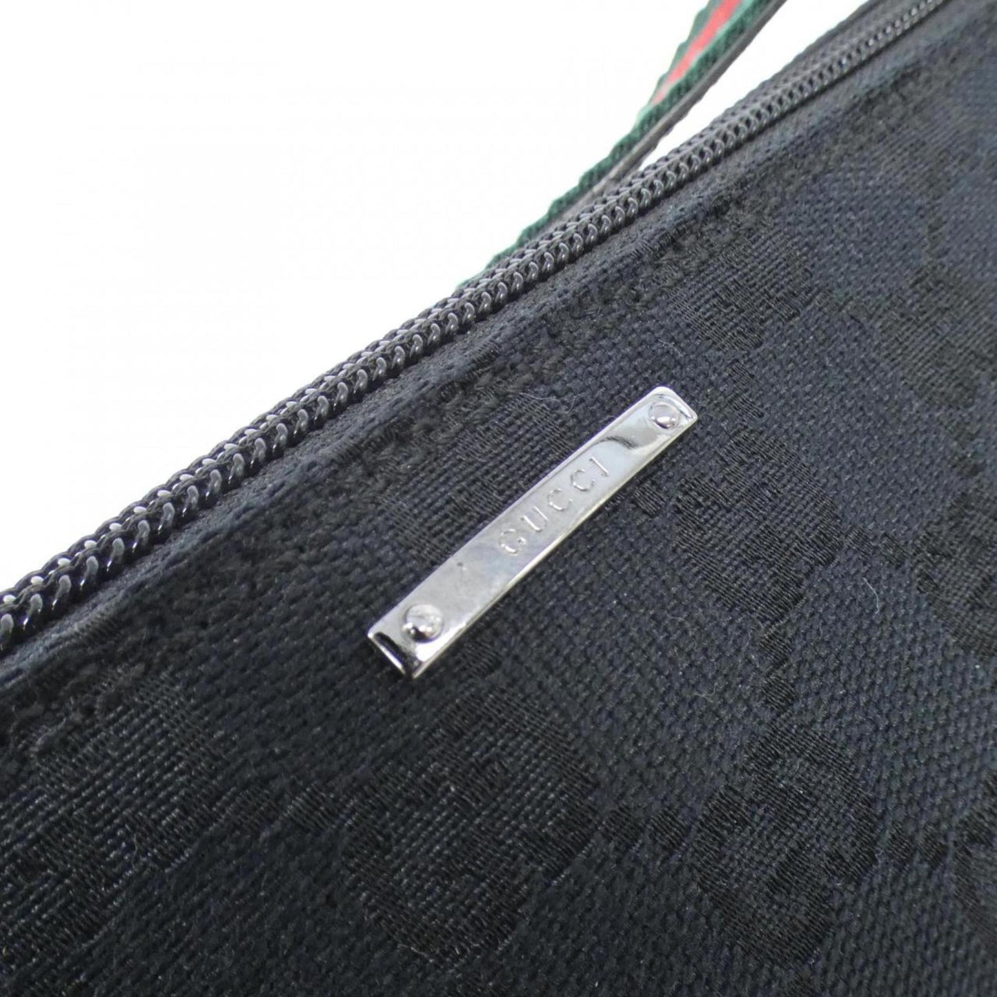 Gucci Black Gg Canvas Pouch