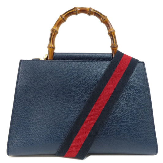 Gucci Navy Leather Handbag ()