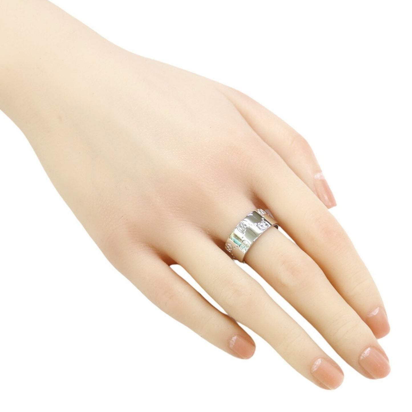 Gucci Icon White White Gold (18K) Band Ring