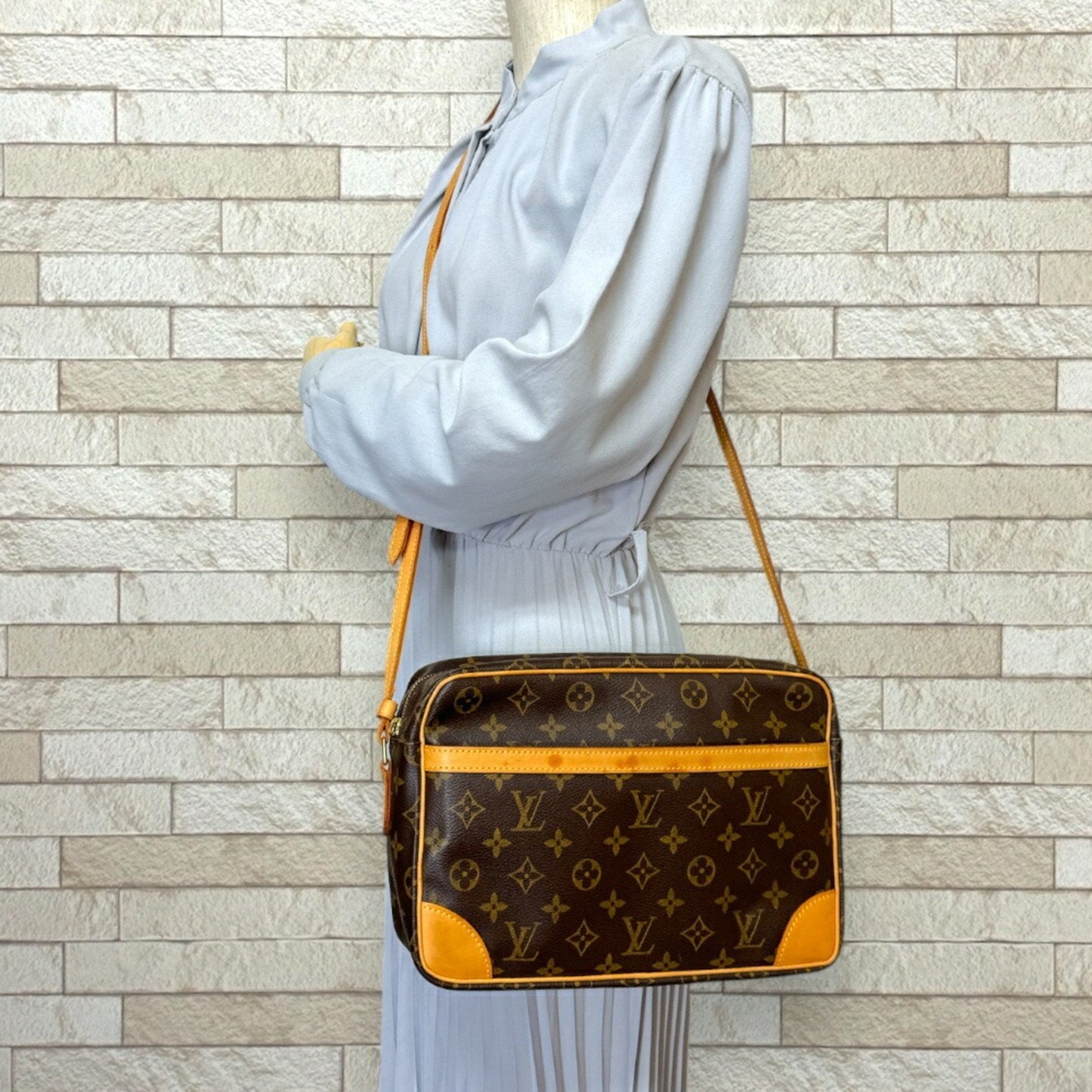 Louis Vuitton Brown Monogram Canvas Shoulder Bag
