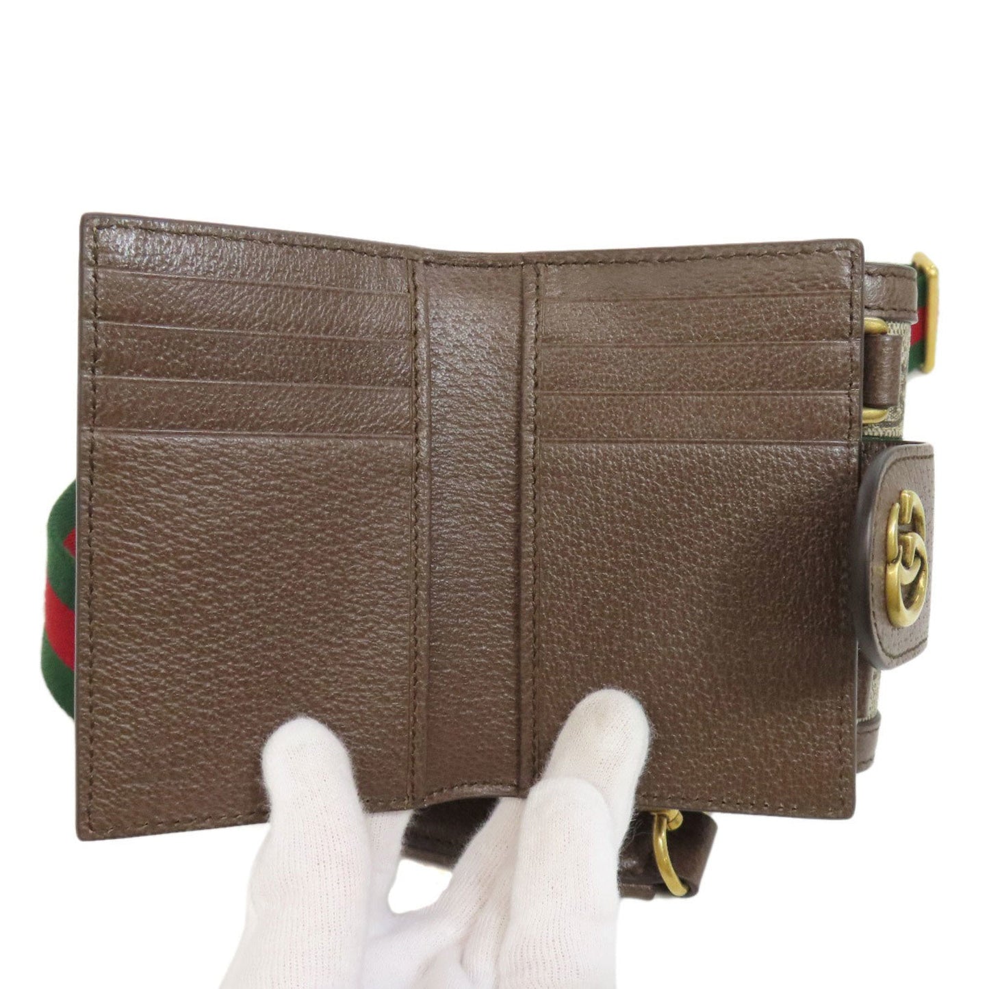 Gucci Beige Brown Pvc Shoulder Bag