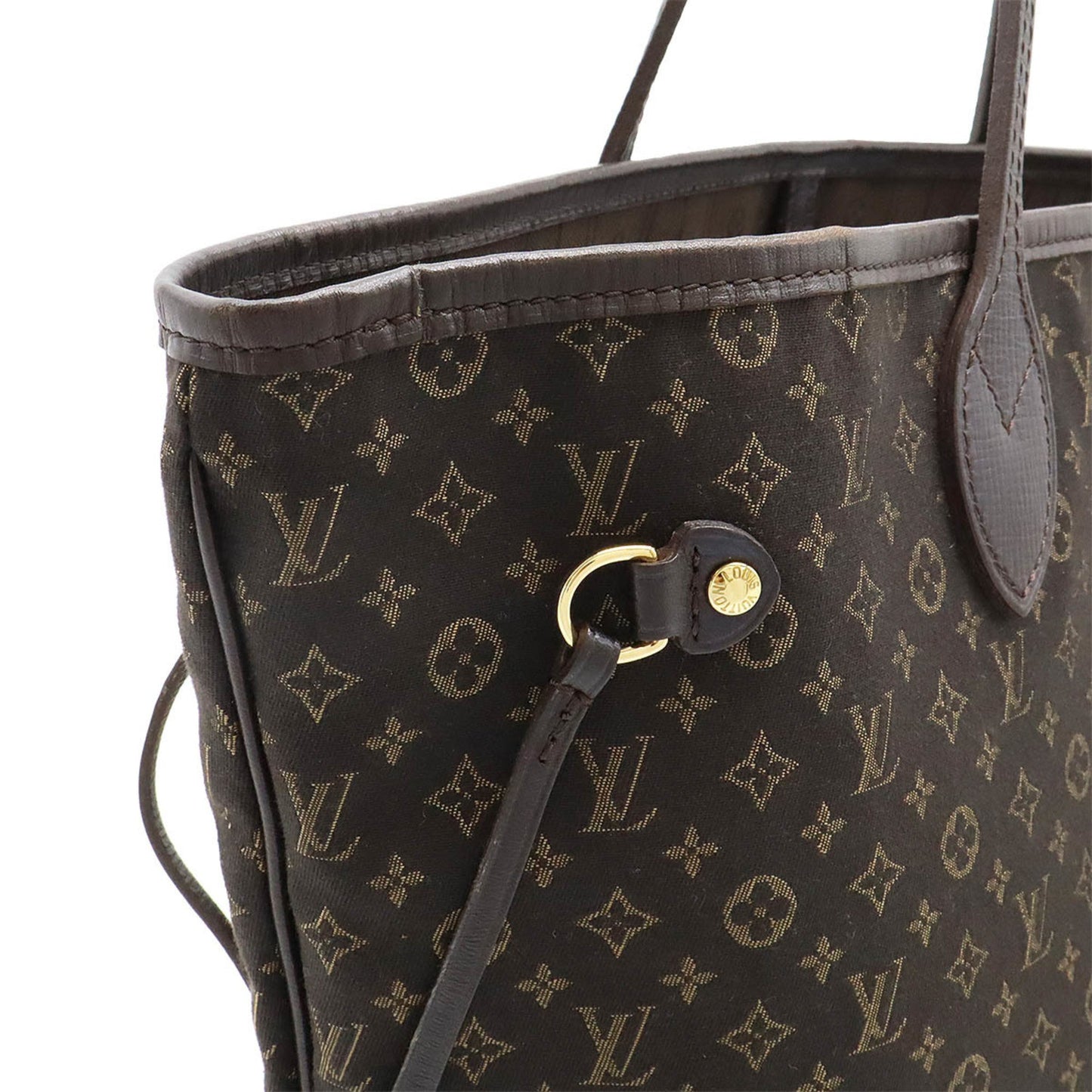 Louis Vuitton Fusain Canvas Leather Shoulder Bag Tote Bag