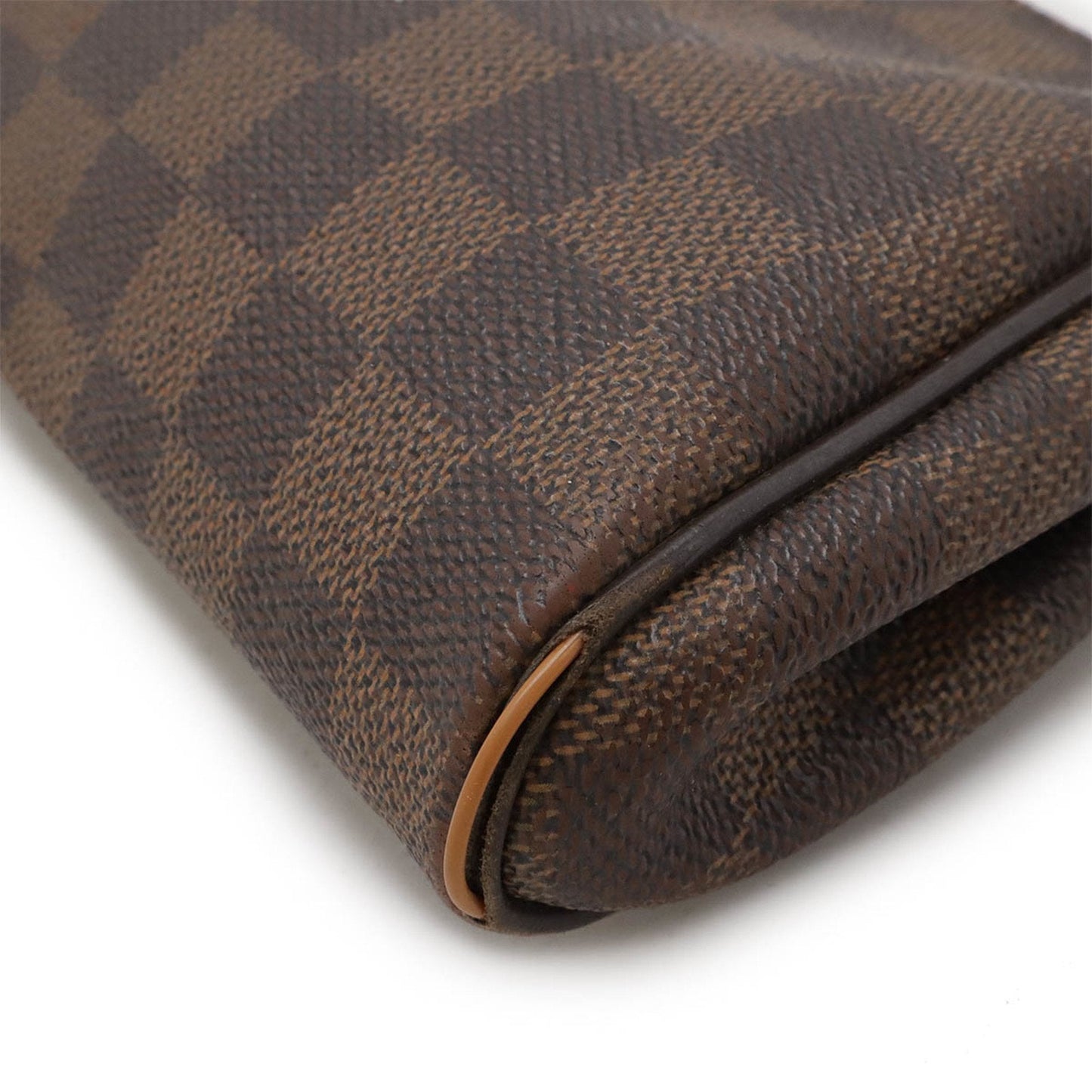 Louis Vuitton Brown Pvc Clutch Bag Pouch Shoulder Bag