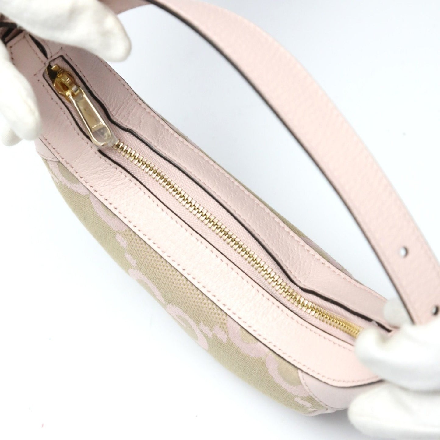 Gucci Pink Gg Canvas Handbag