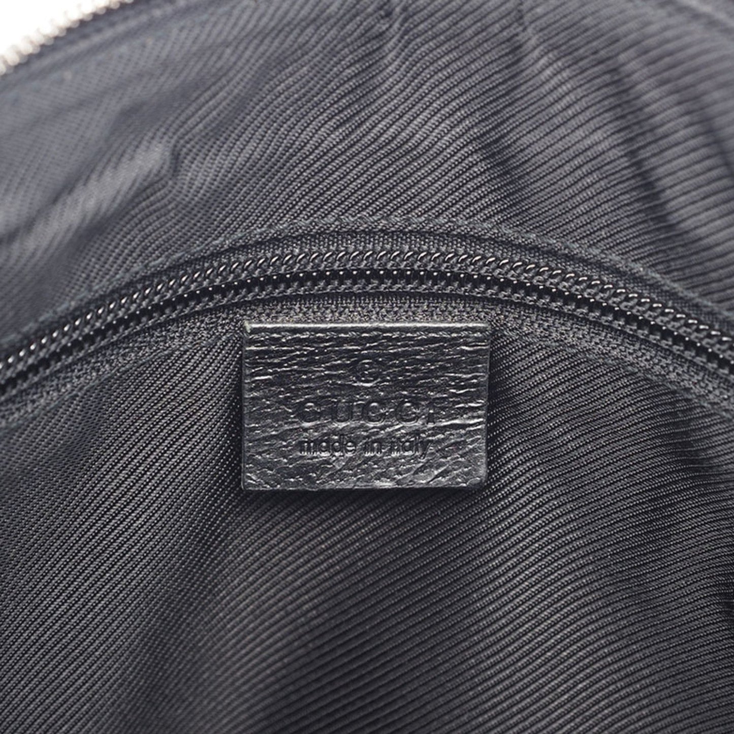 Gucci Gg Canvas Black Canvas Leather Shoulder Bag