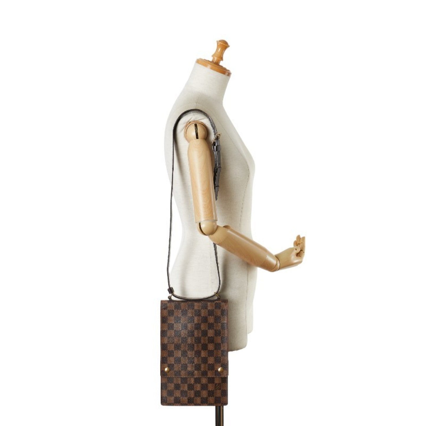 Louis Vuitton Brown Pvc Leather Shoulder Bag