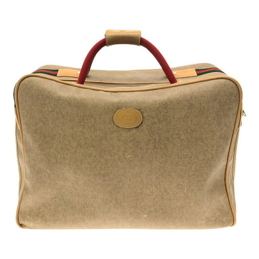 Gucci Beige Pvc Boston Bag ()