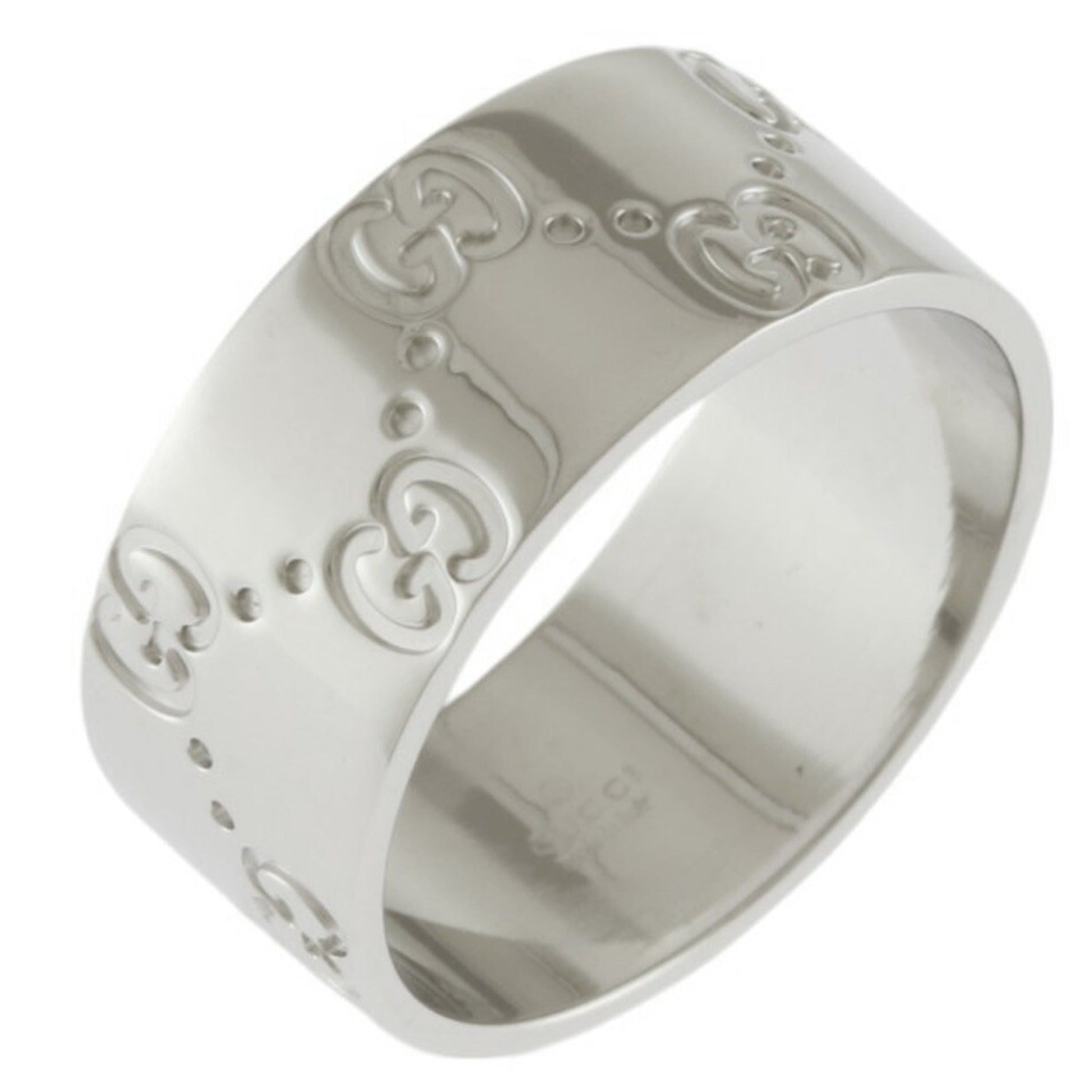 Gucci Icon White White Gold (18K) Band Ring ()