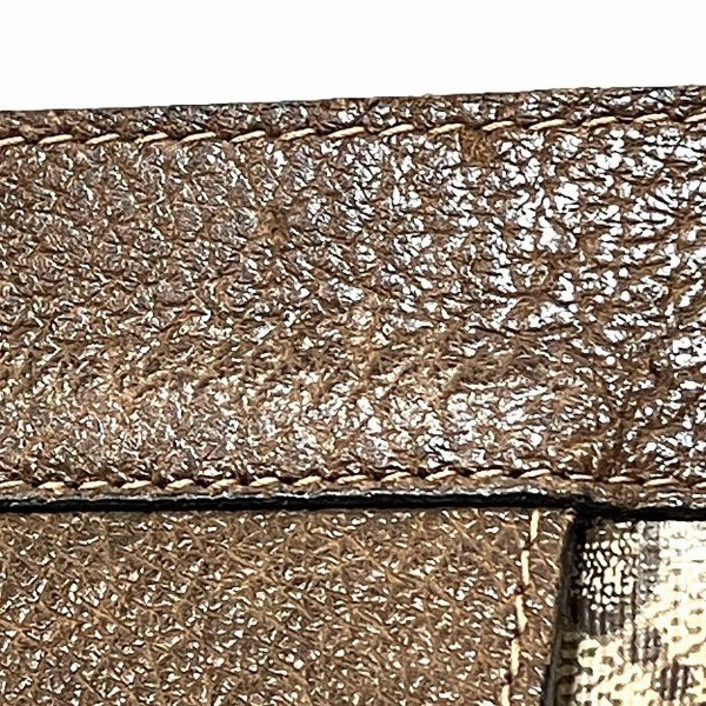 Gucci Brown Pvc Leather Clutch Bag