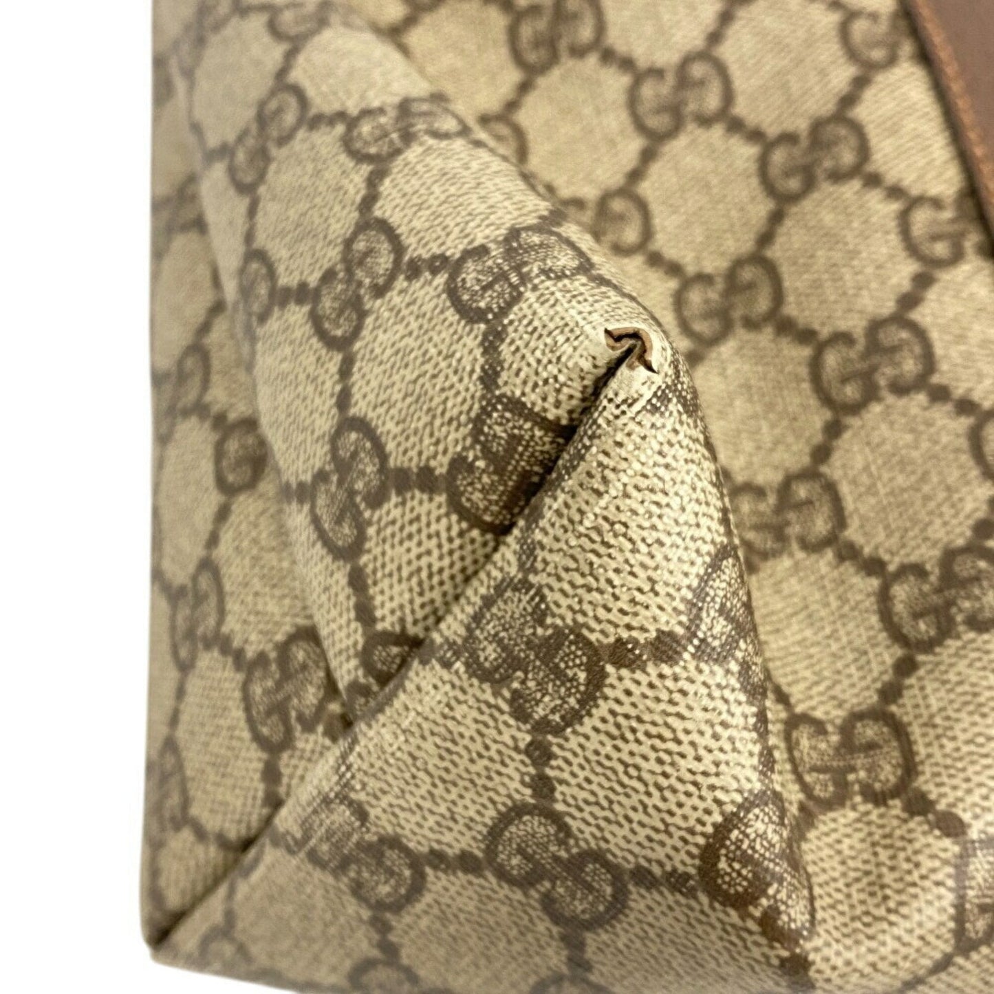 Gucci Brown Gg Supreme Tote Bag