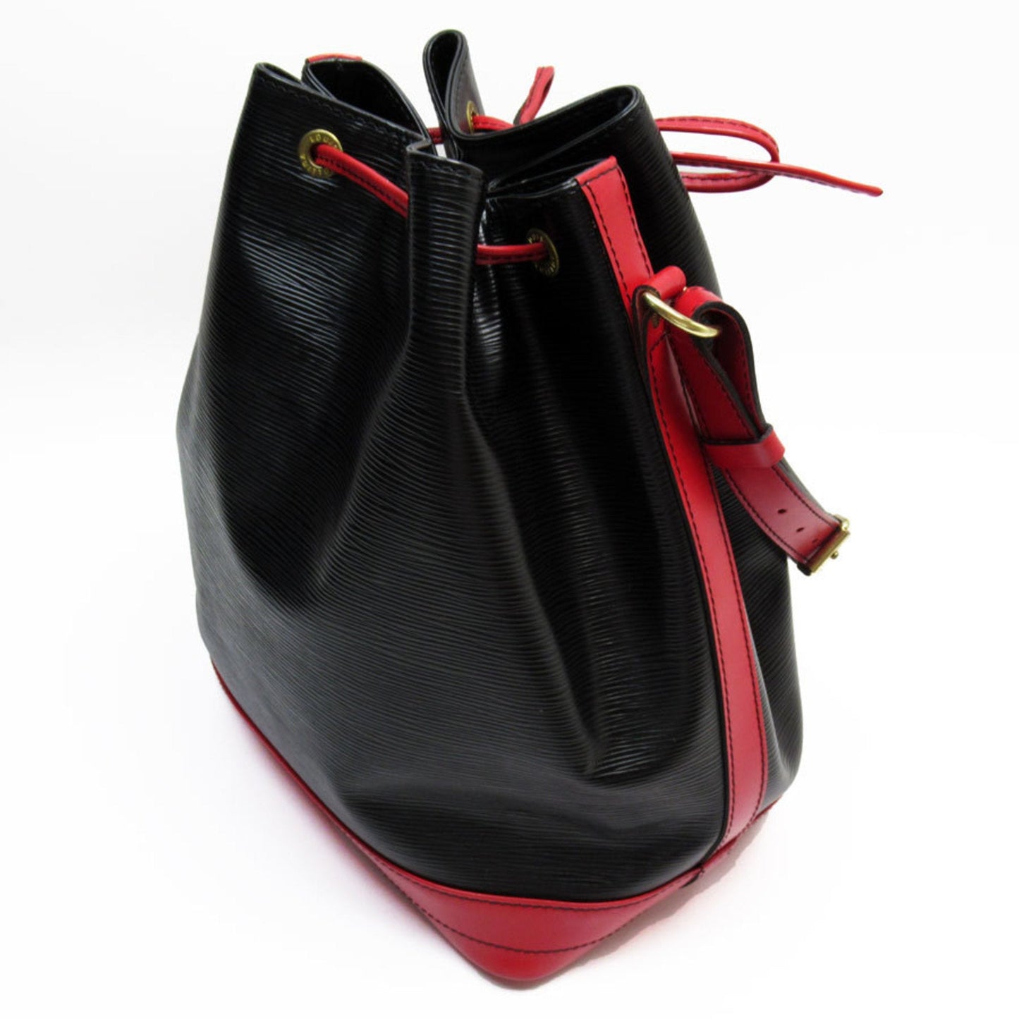 Louis Vuitton Black Red Color Epi Leather Shoulder Bag
