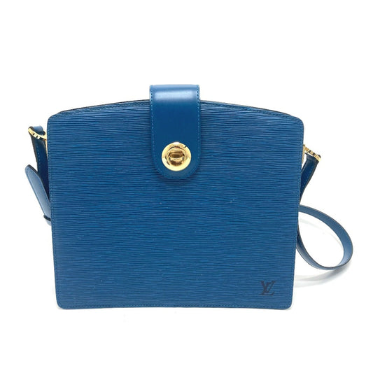Louis Vuitton Blue Leather Shoulder Bag ()