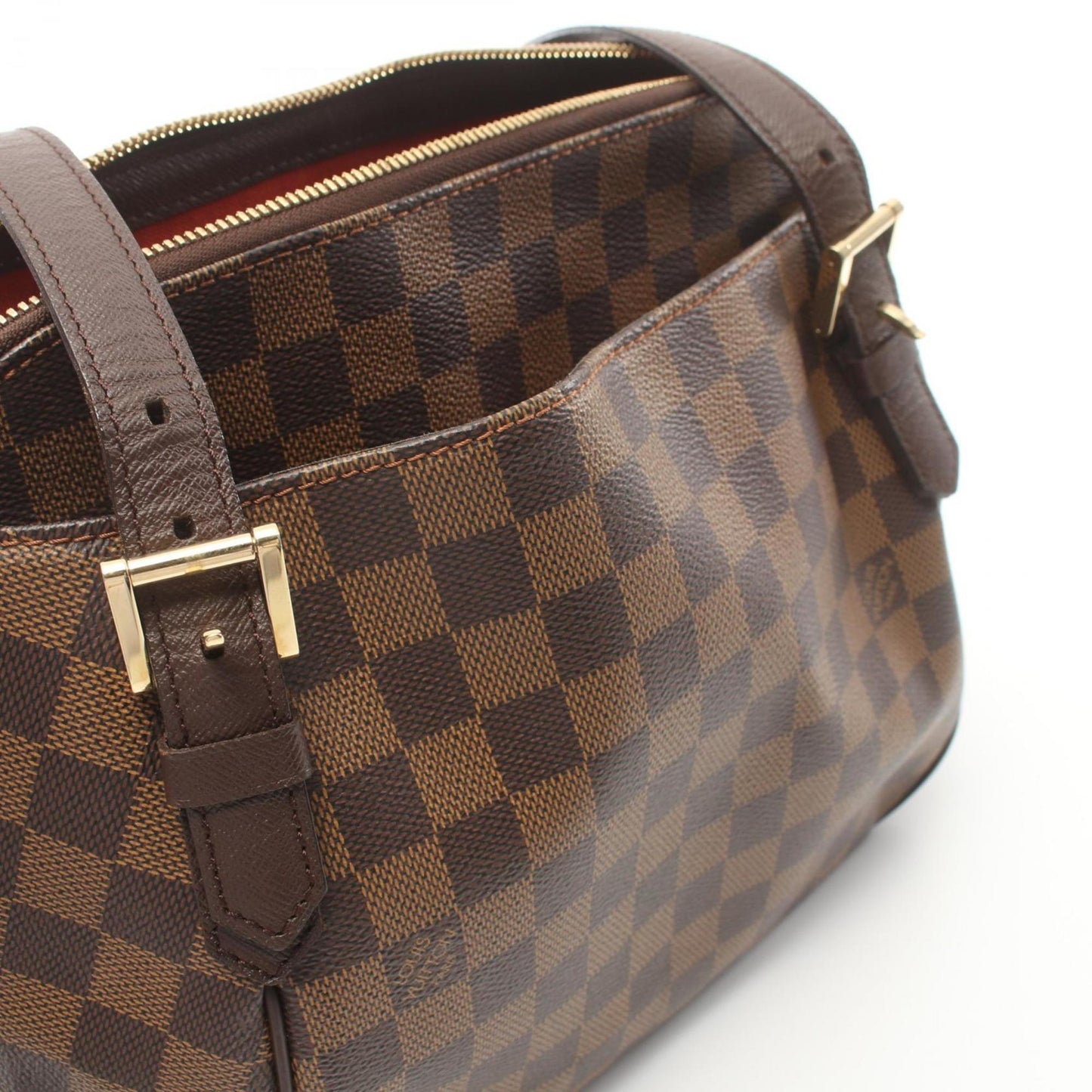 Louis Vuitton Brown Coated Canvas Shoulder Bag