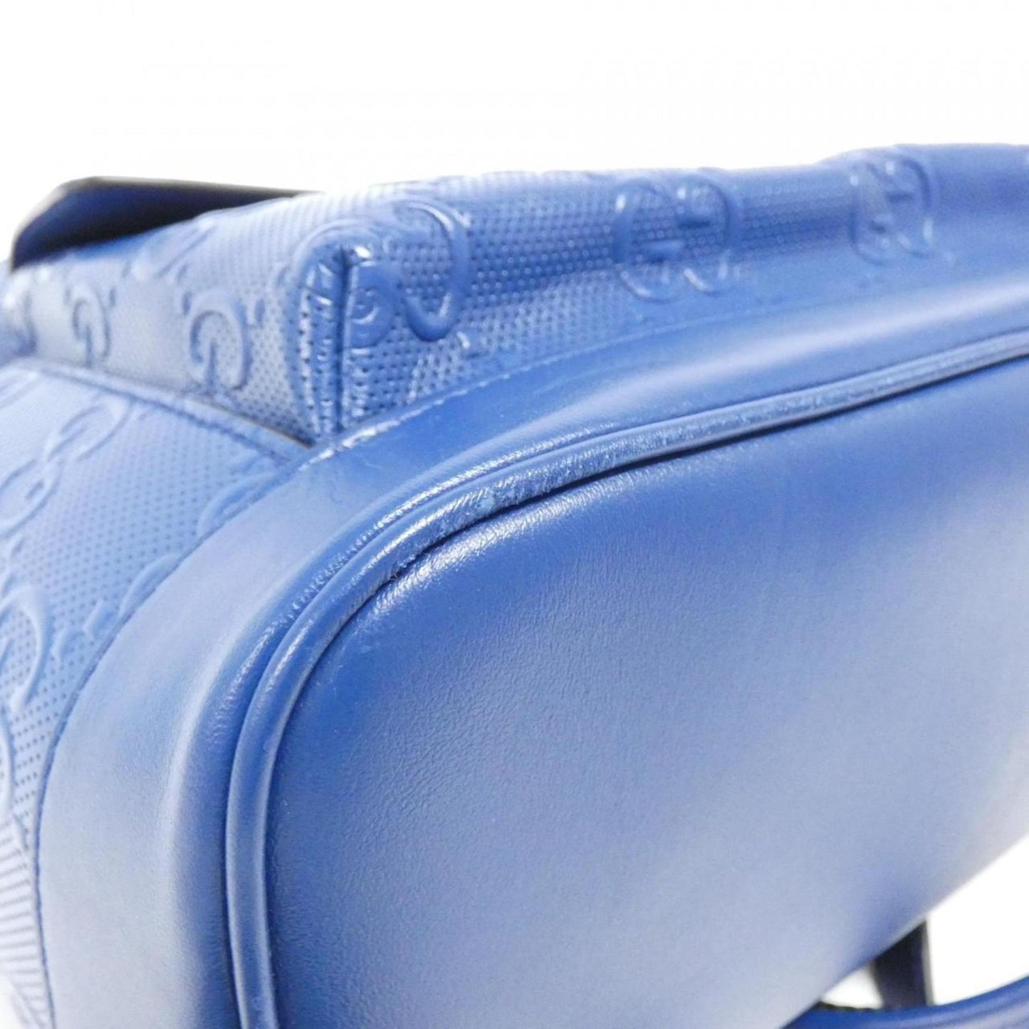 Gucci Blue Leather Backpack