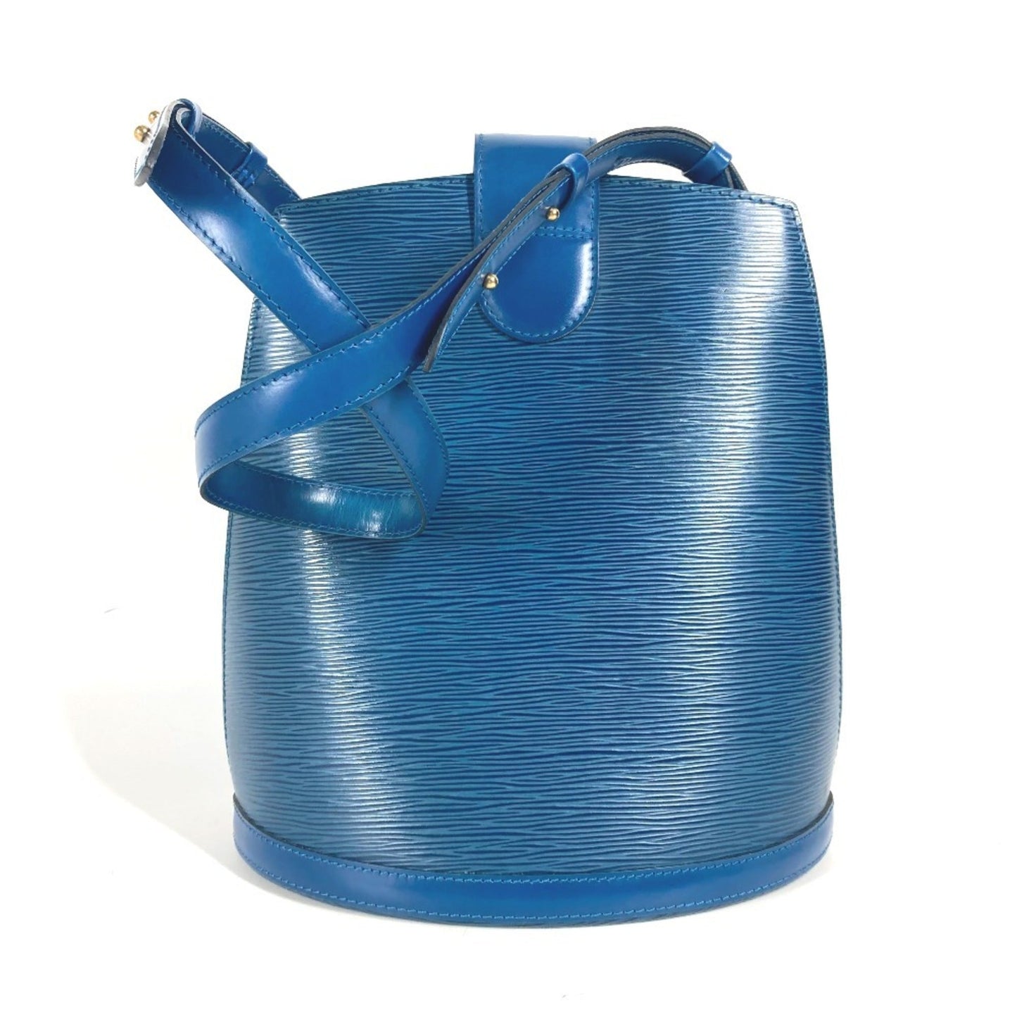 Louis Vuitton Blue Toledo Blue Epi Leather Shoulder Bag