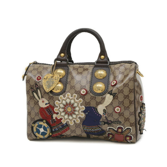 Gucci Brown Coated Canvas Handbag ()