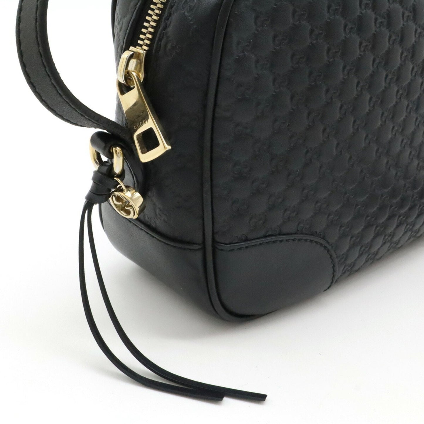 Gucci Black Leather Pochette Shoulder Bag