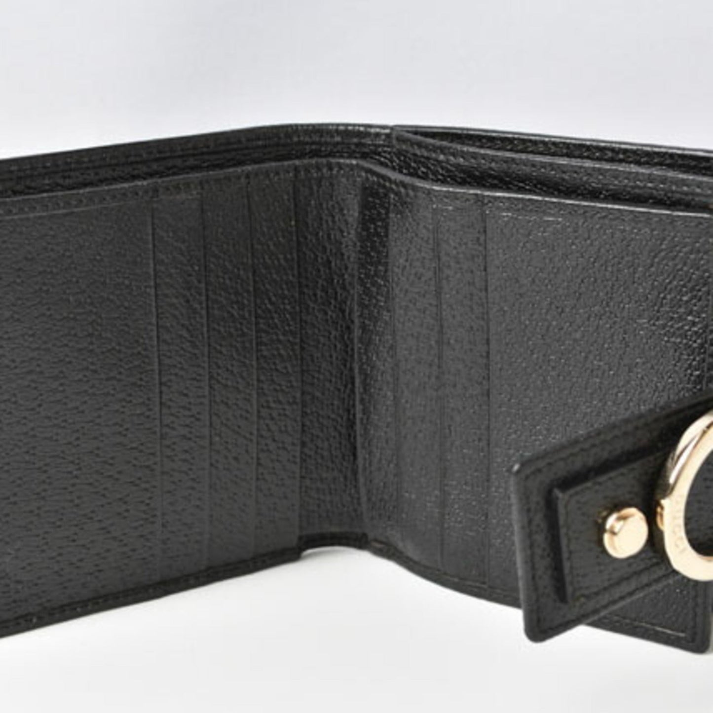 Gucci Black Gg Canvas Wallet (Bi-Fold)