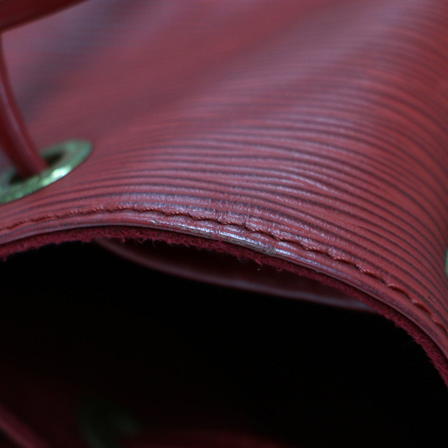 Louis Vuitton Red Color Epi Leather Shoulder Bag
