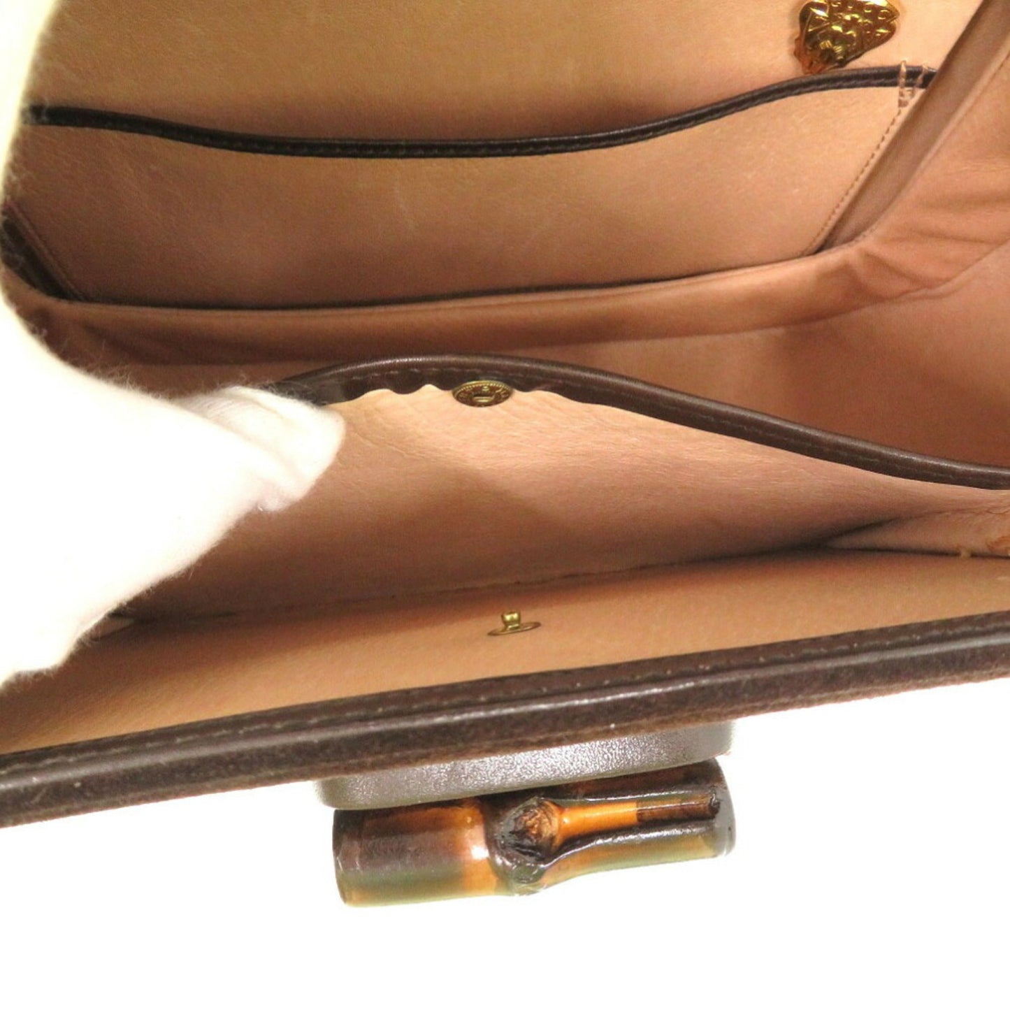 Gucci Bamboo Brown Leather Handbag