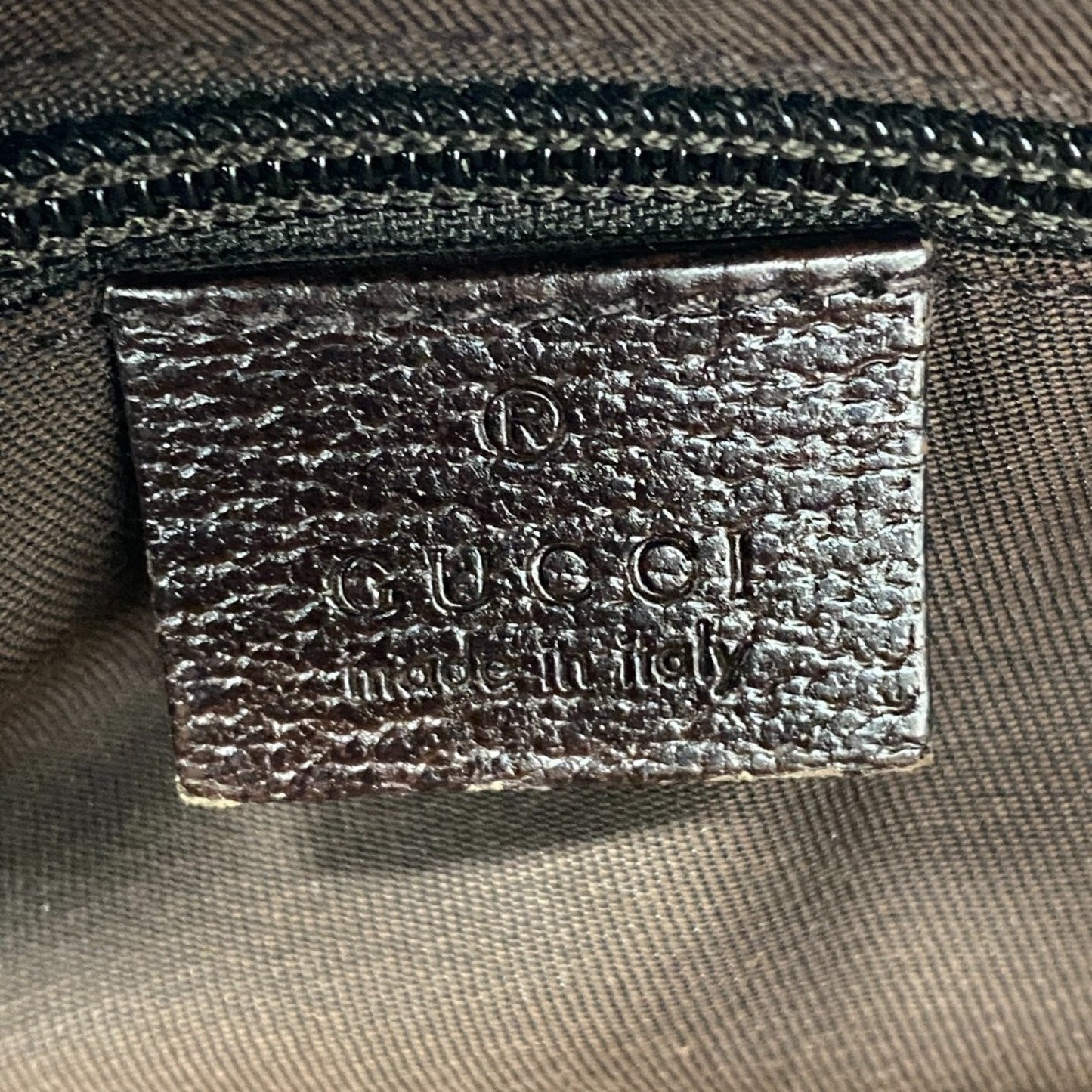 Gucci Gg Canvas Brown Gg Canvas Leather Shoulder Bag